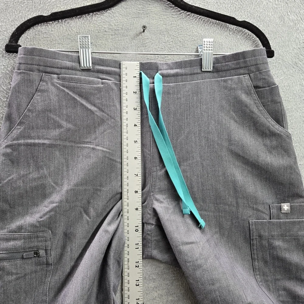 FIGS Women Scrub Pants S Gray Jogger Activewear Zipper PO#1569 29
